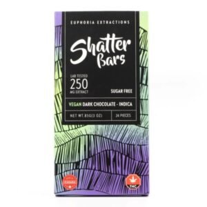 Indica Vegan Dark Chocolate Shatter Bar (Euphoria Extractions)