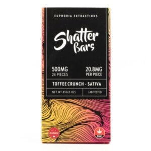 Sativa Toffee Crunch Shatter Bar (Euphoria Extractions)