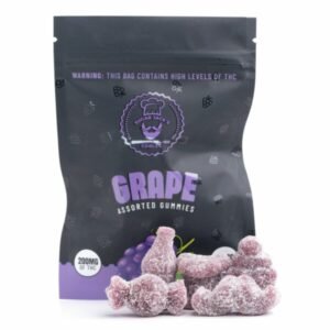 200mg THC Assorted Grape Gummies (Sugar Jack’s)