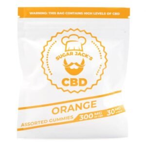 300mg CBD Assorted Orange Gummies (Sugar Jack’s)